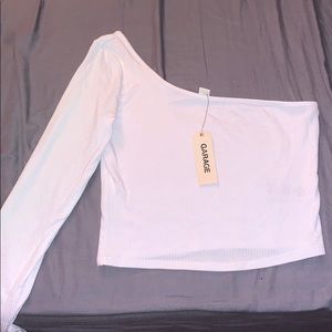 Garage one sleeve white shirt S/P